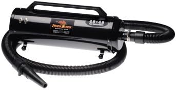 Air Force Master Blaster 8 HP Dryer Features 2 motors, 2 stage dual fans, 2 speeds/2 temperatures &amp; 5 piece attachment set-by-Air Force Blaster