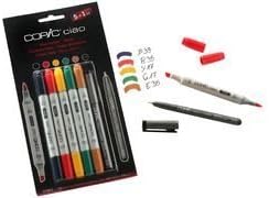 INKSTORE Copic Ciao Marker Set Hobby Marker Pens 5 + 1 Colours Hue