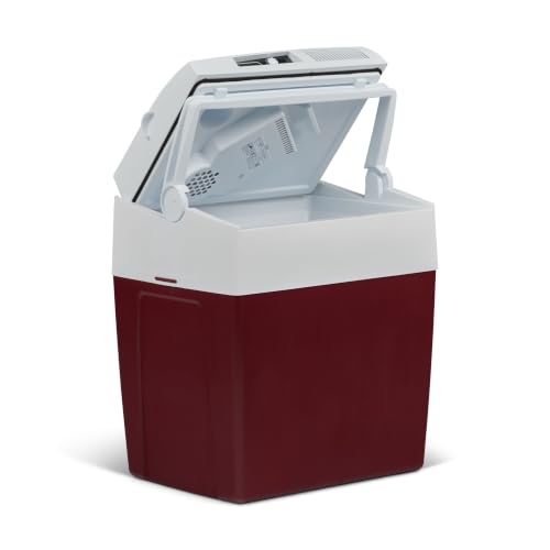 Mobicool ME27 elektrische Kühlbox, 12V und 230V, 26L, weinrot - Mini-Kühlschrank für Auto, Camping, Urlaub, Boot, Festivals - leicht, tragbar, mit pra