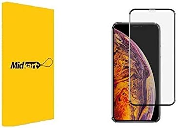 Midkart® Clear HD Tempered Glass Compatible with iPhone Xs Max (6.5 Inches) Edge to Edge Gorilla Screen Protector & Case Friendly