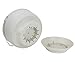 Vencer Set of 2 Hanging Planter Imitation Ceramic Plastic Flowerpot 11.8 inch Water Permeable Type,Round Shape,VF-040