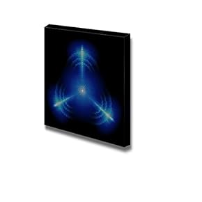 Equalizer Dots Digital Star with Three Tips on...