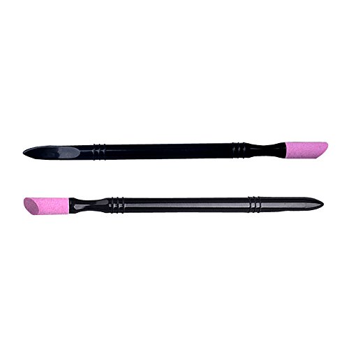 ZHUOJU Double-end Quartz Cuticle Pusher Trimmer Manicure Nail Art Tool (B) - Thumbnail 4