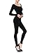 7Wins JJJ Women Catsuit Cotton Long Sleeve Yoga Bodysuit Jumpsuit/Made in USA