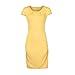 2018 New! Women Work Dresses,Summer Casual Solid Short Sleeve Slim Pencil Mini Dress (Yellow, L)
