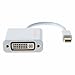 Cablecreation Gold Mini Displayport (Thunderbolt Port Compatible) to DVI Adapter Cable for Mac Book, iMac and More, White Color