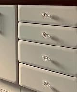 nuosen 4 Pcs Crystal Knobs 40 mm Diamond Drawer Cabinet Door Pulls view 7