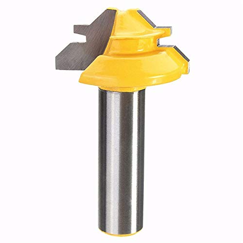 Drillpro 45В° Lock Miter Router Bit 1/2' 1/2' Shank Tenon Cutter Woodworking