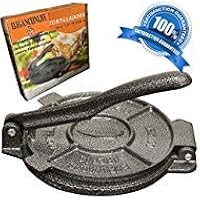 Eleganceinlife Cast Iron Tortilla Press 7.3" Cast Iron Flour Corn Tortilla Press Maker Tortilla Press Heavy Cast Iron