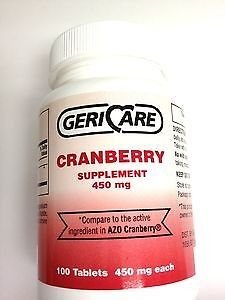 CRANBERRY FRUIT TABLETS 450MG (BT)