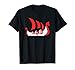 Denmark Viking Ship Shirt Danish Flag Dragon Boat T-Shirt