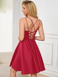 GOOSPRAN Homecoming Dresses for Teens Knee Length