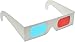 10 Pairs of Red/Cyan Cardboard 3D Glasses - Folded in Protective Sleeve