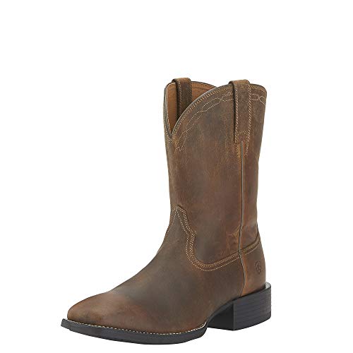 Ariat Men's Heritage Roper Western Cowboy Boot, Powder Brown, 10.5 M US