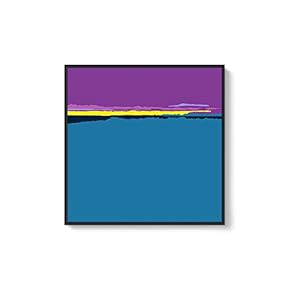 Framed Canvas Home Artwork Decoration Night Canvas Wall Art for Living Room, Bedroom - 16x16 inches