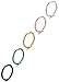 FIBO STEEL 16G 2-5PCS Stainless Steel Septum Piercing Nose Ring Hoop Earring Piercing