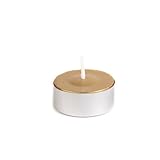 Zest Candle 50-Piece Tealight Candles, Metallic Gold