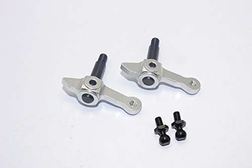 Tamiya DT-03 Upgrade Parts Aluminium Front Knuckle Arm - 1Pr Silver