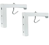 VIVO Universal Wall Hanging 6" Adjustable L-Bracket Mount Plate Hook Kit for Projector Screens (MOUNT-PS01)