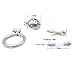 YiFeng Stainless Steel Male Chastity Cage Device Belt Urethral Tube Bondage Fetish ZCS141 (40mm Ring)