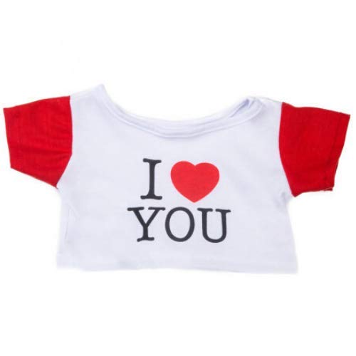 Teddy Bear Clothes - Teddy Bear T-Shirts (16" I Love You)