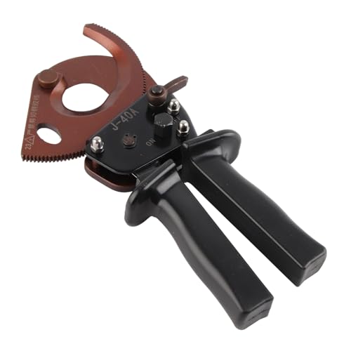 ANGGREK Cable Ratchet Cutters Heavy Duty 300mm² J40A Aluminum Copper Ratchet Wire Cable Cutter Ratchet Clamp Cable Cutting Gear Cable Cutter