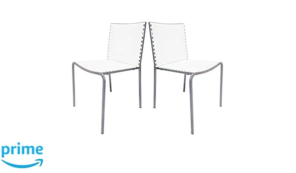 Amazon Com Baxton Studio Gridley White Plastic Modern