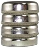 Manic Magnets 75 Lb Pull (4pk), 1.26" Outside Diameter, CounterSunk Hole for #10 Bolt Size, Rare Earth