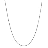 Bling For Your Buck Sterling Silver 1.5mm Italian Twisted Curb Chain Necklace 16