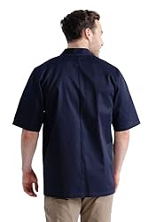Chef Works Unisex Volnay Chef Coat, Navy, Large
