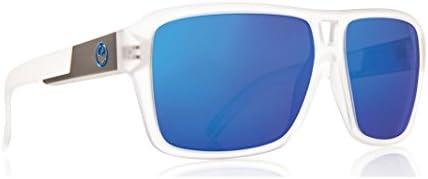 NEW Dragon The Jam Clear Blue Ion Mirror Mens Rectangular Sunglasses Msrp$120