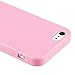 Generic TPU Rubber Skin Case Compatible with Apple iPhone 5 / 5S, Light Pink Jelly
