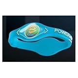 Power Balance Silicone Wristband Bracelet Neon Blue, Size Medium