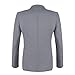 WULFUL Men's Suit Slim Fit 3 Piece Suit Blazer Two Button Tuxedo Business Wedding Party Jackets Vest&Trousers(Light Grey,S)
