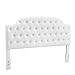 Dorel Living Lyric Button Tufted Faux Leather King Headboard, White