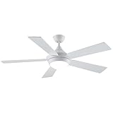 Fanimation Celano v2 - 52 inch - Matte White with Matte White Blades with LED Light Kit and Bluetooth Control and Remote - FP8062MW