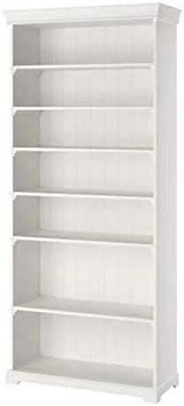 Bookcase White 96 x 214 cm Adjustable Feet and Shelves