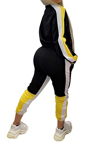 Women's 2 Pieces Outfits Long Sleeve Zipper Jacket and Bodycon Long Pants Set Tracksuits
