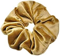 Hair Scrunchies 1Pc Women Girls Hair Velvet Elastic Hair Bands Hair Ties,Gold