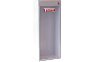 WINDY CITY CABINET Fire Extinguisher Cabinet | Wall & Surface Mount Steel Cabinet | Holds 5 Pound and 10 Pound | No Door Version, White | Fire Extinguisher Not Included