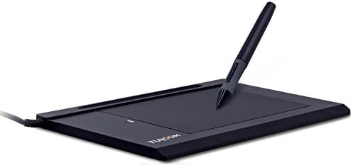 Turcom Graphics Tablet Drawing Touch Pen for Windows and Mac - 5.5 '' x 4" Black Surface Area
