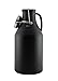 The Grizzly - 64 oz Double Wall Stainless Steel Flip Top Beer Growler - Black