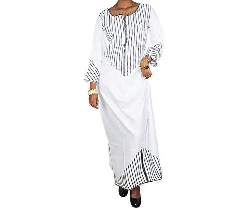 African Dresses for Women Dresses Traditional African Clothing for Ladies Without Scarf,Pink,XXXL - Thumbnail 5