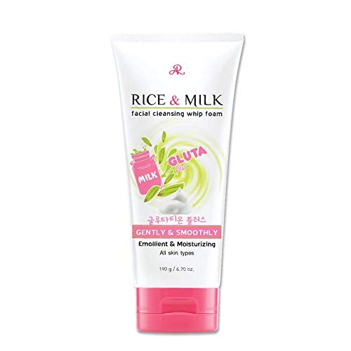 Buy AR RICE & MILK FACIAL CLEANSING WHIP FOAM GLUTA WHITENING FOAM 190
