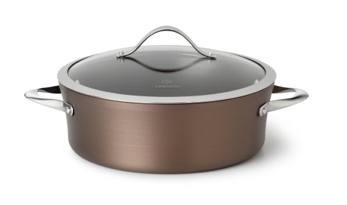 Click Here to See More Images Calphalon Contemporary 5-Quart Bronze Anodized Edition Nonstick Dutch Oven with Cover