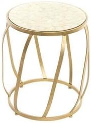 Mendi Mendian Side Table Metal Mother-Of-Pearl 47 x 53 cm Gold
