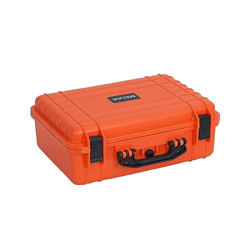 MEIJIA Wasserdichter Hartschalen-Kamerakoffer,Verstellbar anpassbare Schaumstoff-Innenlage,ideal für Drohnen, Kamera, Ausrüstung, Pistolen,47cm × 35.7