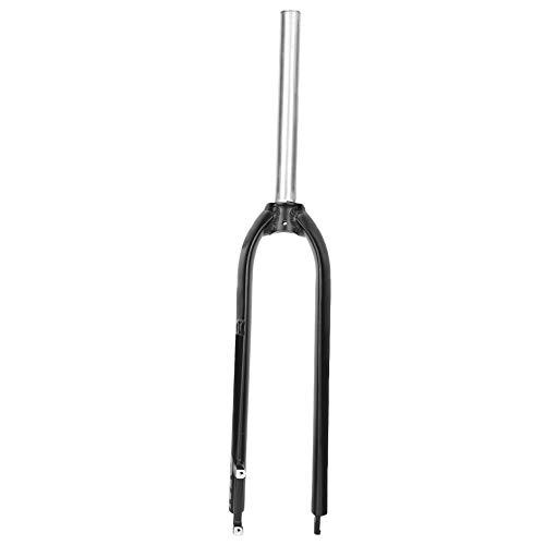 Mountain Bike Front Fork 26 27.5 29 inch Suspension Bicycle Front Fork Hard Bike Aluminum Alloy Fork (Black Reflective Label)