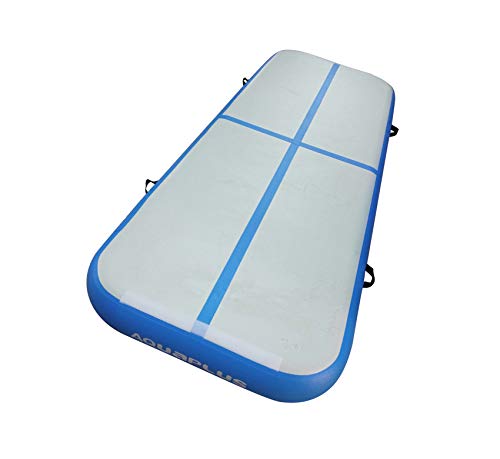 Aqua Plus Inflatable Air Track Tumbling Mat 3.28ft,10ft,13ft,17ft,20ft,23ft,26ft,30ft,33ft,36ft,40ft Gymnastics Airtrack 4,8 inches Thickness Exercise Training Mat Cheerleading Yoga Beach Boat Board