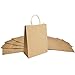 GSSUSA 100PCS 8x4.75x10.5 Brown Kraft Paper Bags, Shopping, Mechandise, Party, Gift Bags